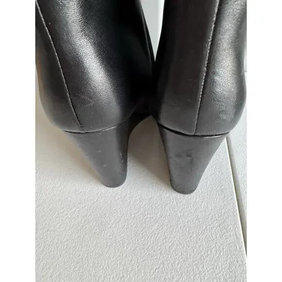 Michael Kors Wedge Leather Knee High Boots 8.5 - Picture 4 of 6